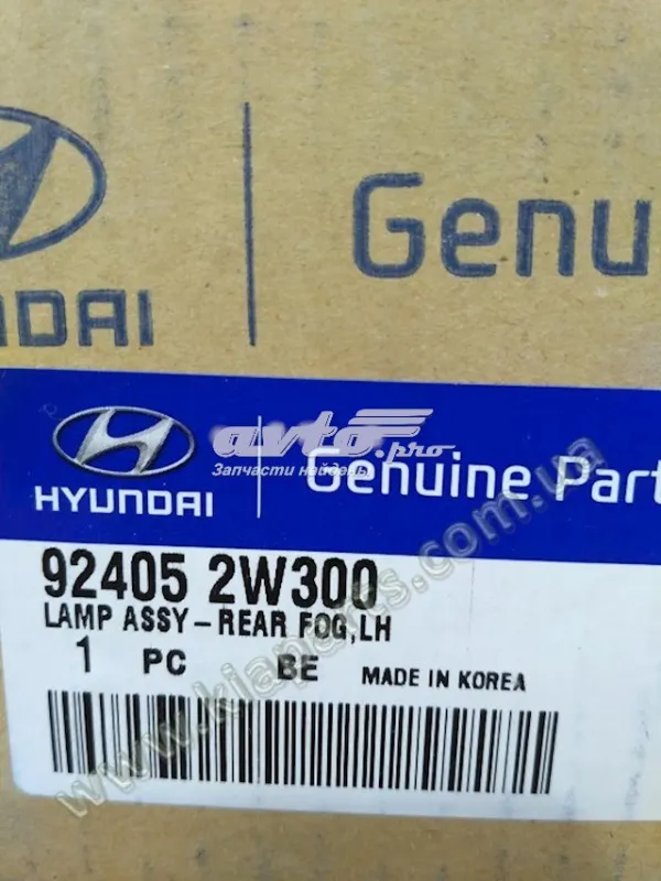 Luz antiniebla trasera izquierda 924052W300 Hyundai/Kia