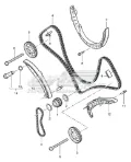 Guía izquierda de cadena de distribución Porsche Cayenne 92A