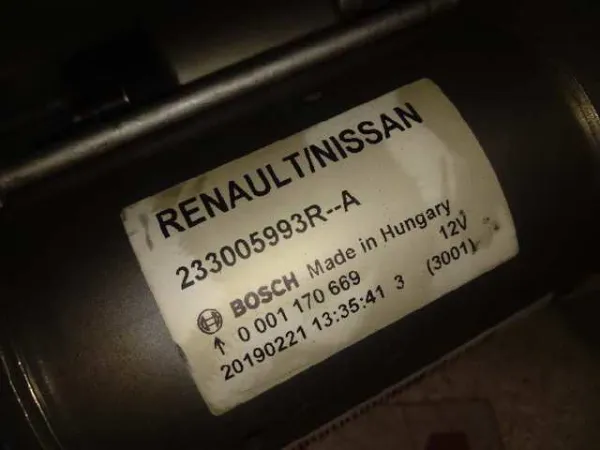 Motor de arranque 233005993R Nissan/Infiniti