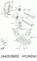 Guía del tensor de la cadena de distribución KIA Soul AM