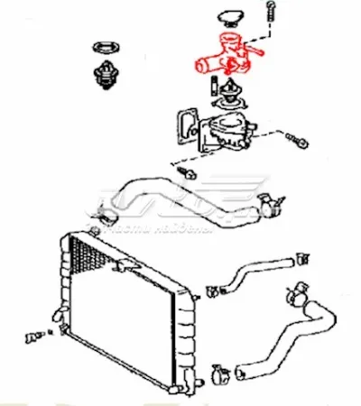 Tapa de termostato TOYOTA 1633154111