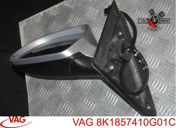 Espejo de retrovisor derecho 8K1857410G01C VAG