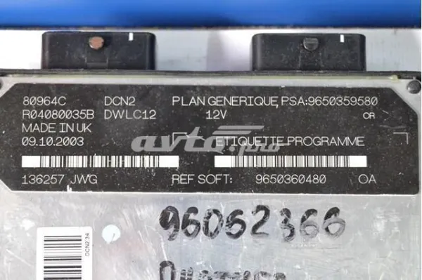  9650359580 Peugeot/Citroen