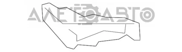 Soporte de parachoques delantero derecho KB8B50C12B Mazda