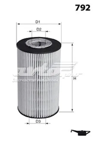 Filtro de aceite ELH4448 Mecafilter