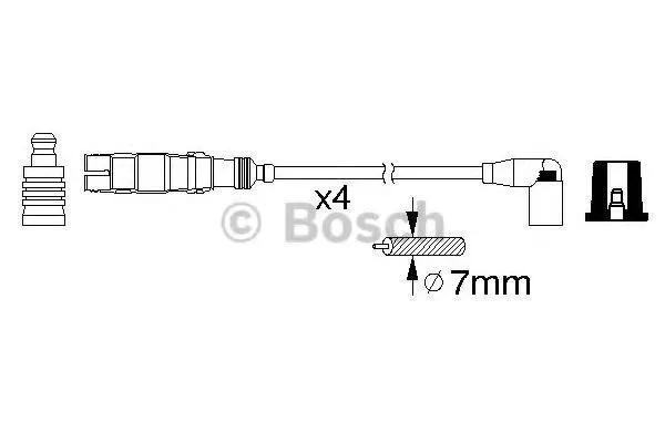 Cables de bujías 986356359 Bosch