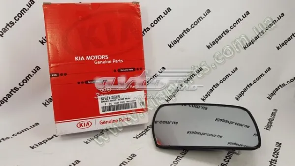 Cristal de espejo retrovisor derecho 876212K050 Hyundai/Kia