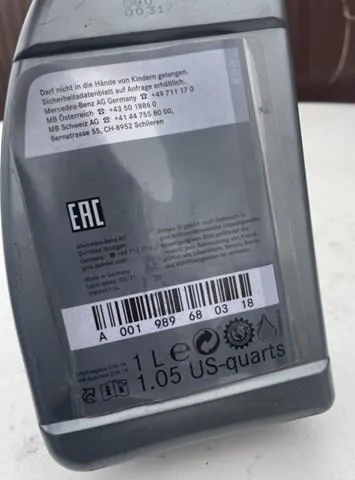 Aceite caja de cambios A001989680318 Mercedes