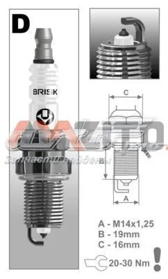 Bujía DR15YP Brisk