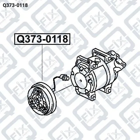 Acoplamiento magnético, compresor del aire acondicionado  Q3730118 Q-fix