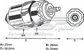 Válvula de corte de combustible de la bomba de inyección DELPHI 9108073A
