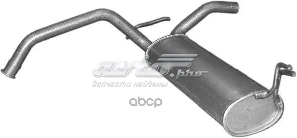 Silenciador trasero 04235 Polmostrow