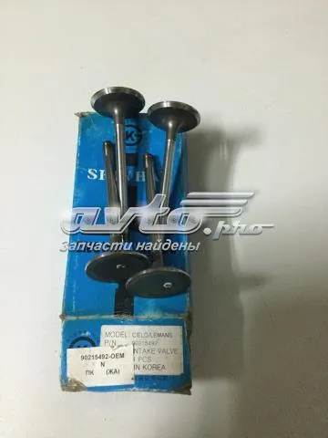 Válvulas de admisión 90215492 Shinhan