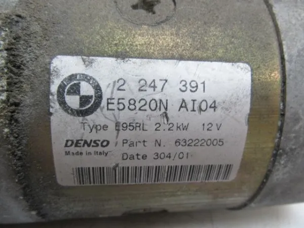 Motor de arranque 63222005 BMW