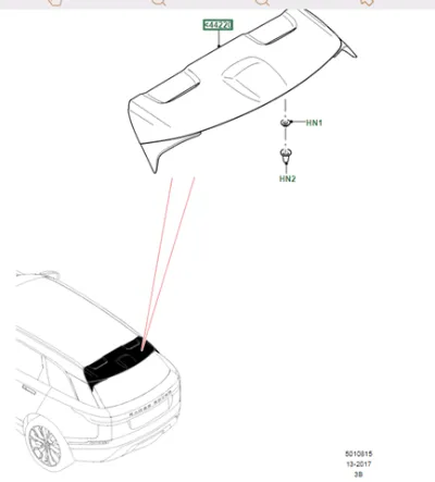 Alerón de puerta trasera LAND ROVER LR104718