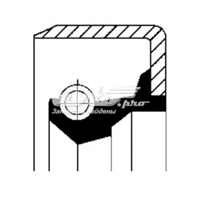 Anillo retén de semieje, eje trasero CORTECO 12011493B