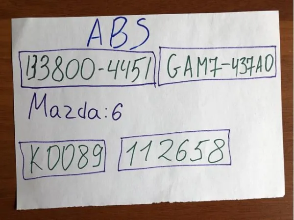Módulo ABS 1338004451 Mazda