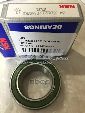 Cojinete del embrague del compresor de aire acondicionado NSK 35BD219T1XDDUK01