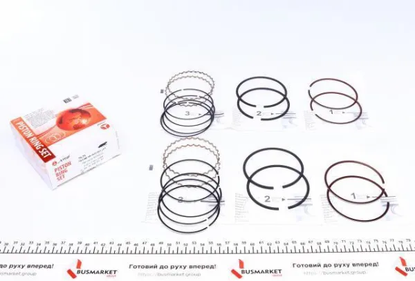 Juego de aros de pistón para motor, sobremedida (+0,25 mm) PRDAE493538025SET AMP/Paradowscy