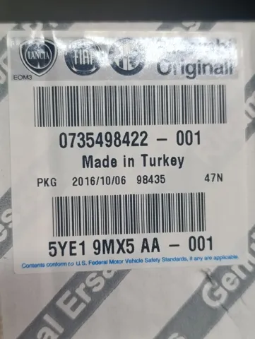 Moldura de la puerta delantera derecha 735498422 Fiat/Alfa/Lancia
