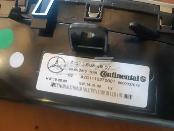 Unidad de control aire acondicionado Mercedes E A238