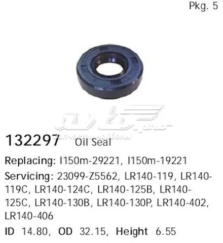 Retén del alternador 1465836W00 Nissan/Infiniti