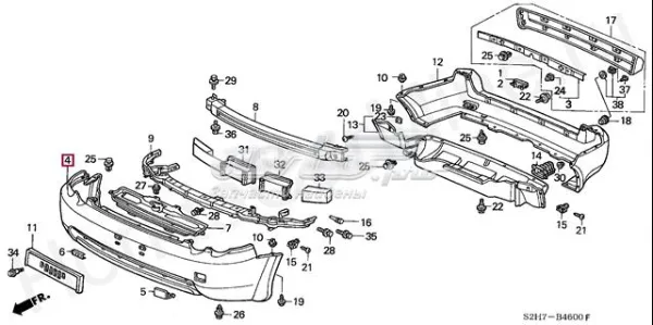 Paragolpes Honda HR-V GH