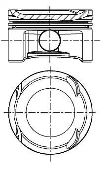Pistón completo para 1 cilindro, segunda reparación (+0,50 mm) 8714130720 Nural