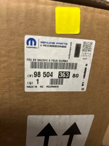 Luz diurna izquierda 9850436380 Peugeot/Citroen