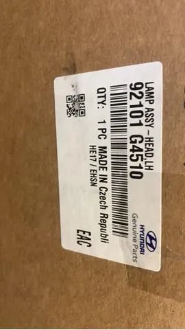 Faro izquierdo 92101G4510 Hyundai/Kia