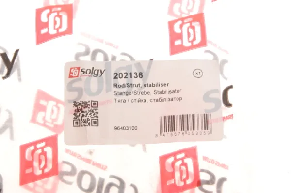 Bieleta estabilizadora delantera derecha 202136 Solgy