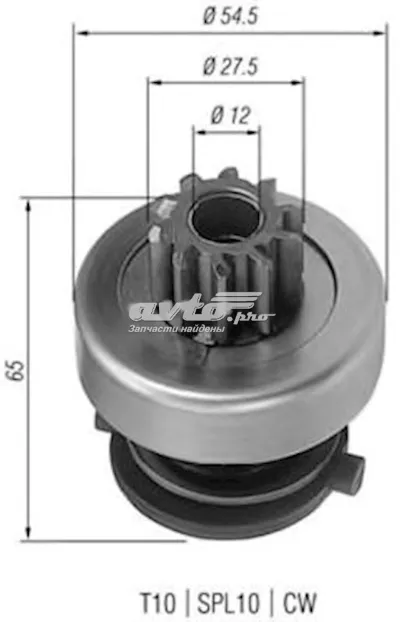 Bendix, motor de arranque MAGNETI MARELLI 940113020166