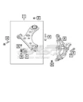 Brazo inferior izquierdo de la suspensión delantera Jeep Compass MP