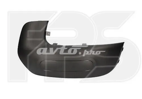 Moldura derecha del parachoques delantero 1611370680 Peugeot/Citroen