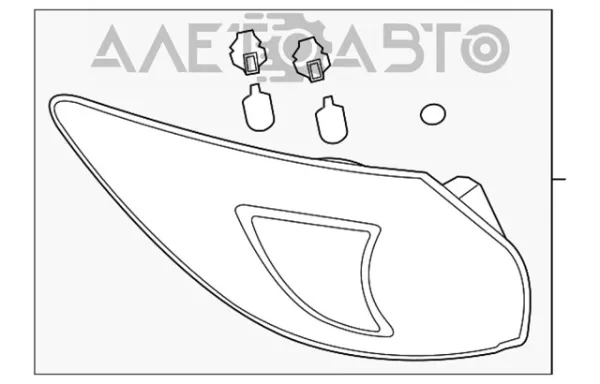 Piloto trasero exterior izquierdo KD3351160C Mazda