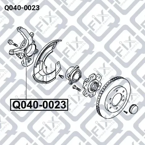 Mangueta delantera izquierda Q0400023 Q-fix