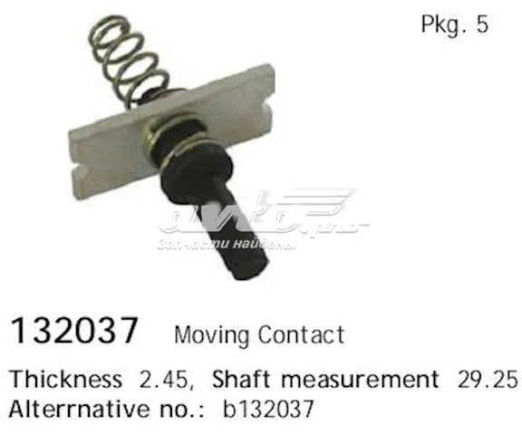 Kit de reparación del solenoide de arranque 132037 Cargo