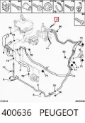 Anillo de sellado de los racores de la cremallera de dirección Peugeot 607 9D, 9U