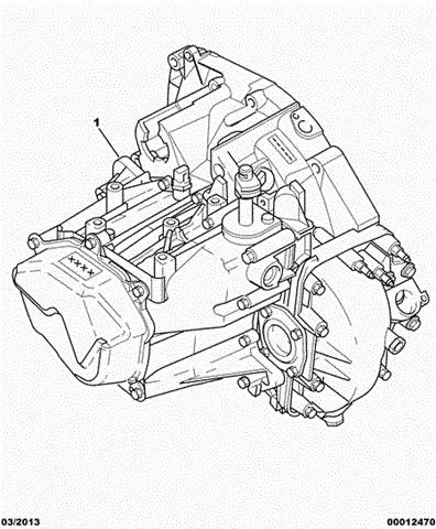 Caja de cambios 2222EF Peugeot/Citroen