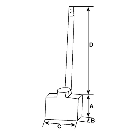 Escobilla de motor de arranque 140347 Cargo