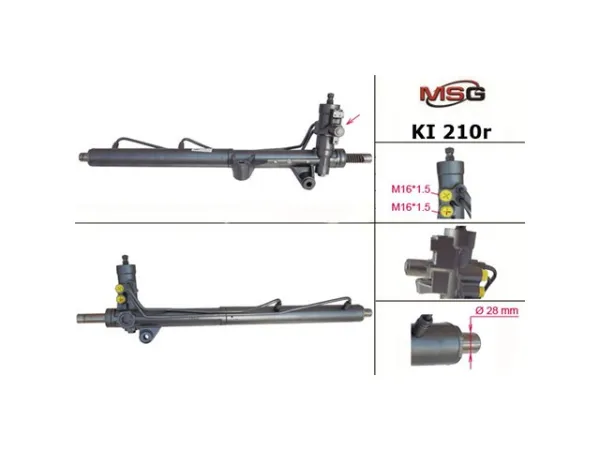 Cremallera de dirección KI210R MSG Rebuilding