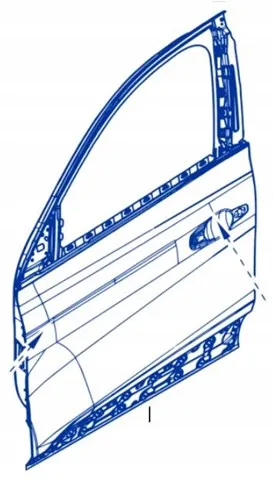 Puerta delantera izquierda 801011919R Renault (RVI)