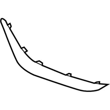 Moldura de parachoques trasero izquierdo 86627G5000 Hyundai/Kia