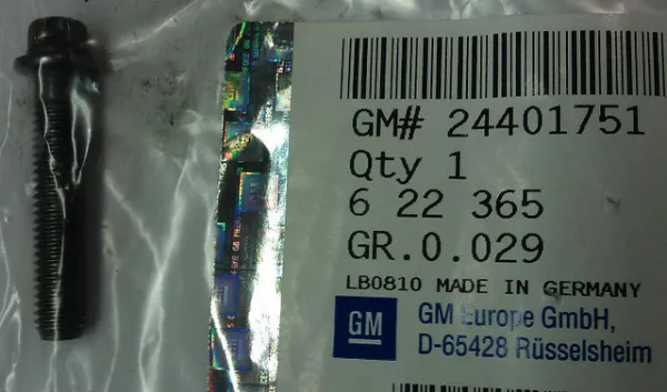 Tornillo de biela 622365 General Motors