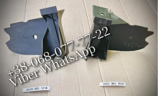 Soporte de parachoques delantero izquierdo A6398851814 Mercedes
