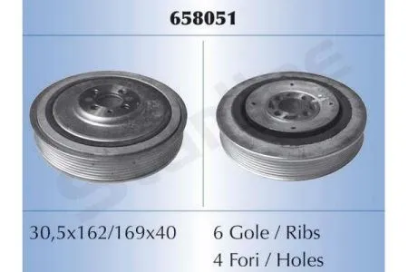 Polea de cigüeñal RS658051 Starline