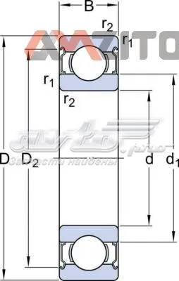 Rodamiento de arranque SKF 6082Z