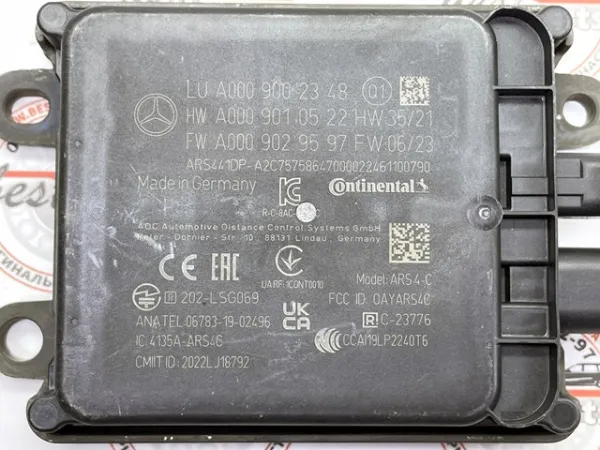 Sensor de distancia por radar A0009009738 Mercedes