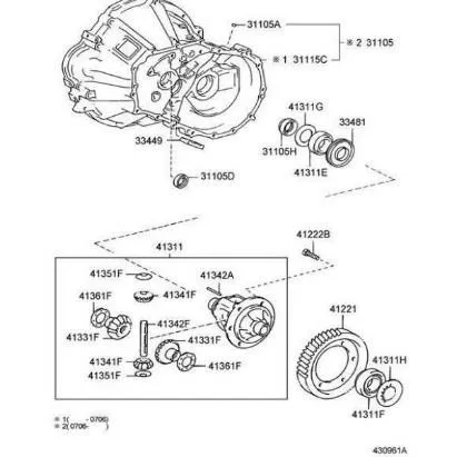 Caja de cambios Toyota Auris UKP