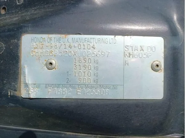 Soporte de radiador Honda Accord VI